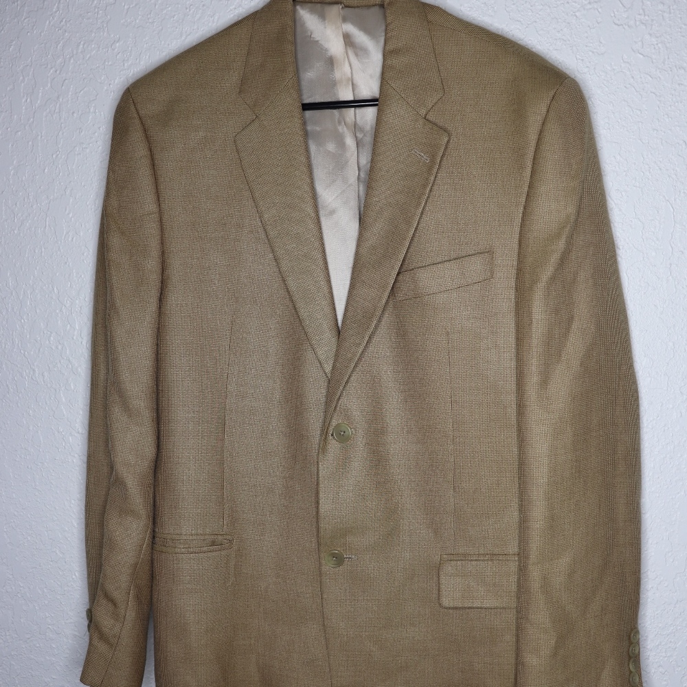 Ralph Ralph Lauren Biege Suit Jacket 40 Long CLEAN